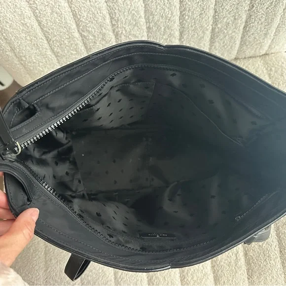 Kate Spade Black Textured Tote with Structured Design - Picture 7 of 10